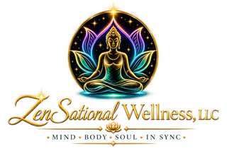 ZENSATIONAL WELLNESS, LLC MIND BODY SOUL IN SYNC logo