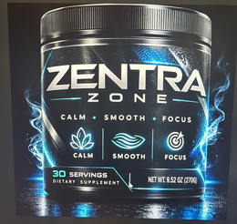 ZENTRA CALM SMOOTH FOCUS CALM 30 SERVINGS DIETARY SUPPLEMENT ZONE SMOOTH FOCUS NET WT. 9.52 OZ (270G) logo