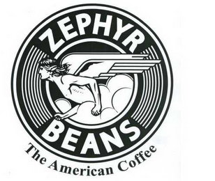 ZEPHYR BEANS THE AMERICAN COFFEE logo