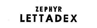 ZEPHYR LETTADEX logo