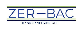 ZER-BAC HAND SANITIZER GEL logo