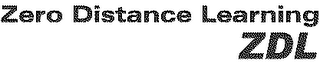 ZERO DISTANCE LEARNING ZDL logo