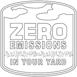 ZERO EMISSIONS IN YOUR YARD logo