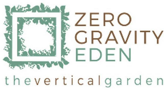 ZERO GRAVITY EDEN THE VERTICAL GARDEN logo