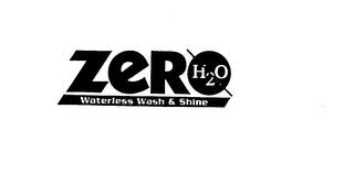 ZERO H20 WATERLESS WASH & SHINE logo