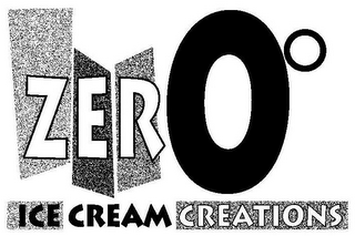 ZERO° ICE CREAM CREATIONS logo
