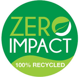 ZERO IMPACT 100% RECYCLED logo