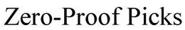 ZERO-PROOF PICKS logo