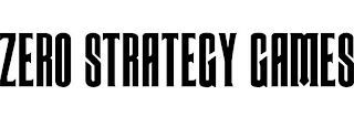 ZERO STRATEGY GAMES logo