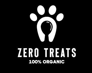 ZERO TREATS 100% ORGANIC logo