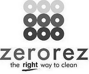 ZEROREZ THE RIGHT WAY TO CLEAN logo