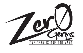 ZERØGERMS.COM ONE GERM IS ONE TOO MANY logo