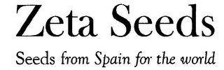 ZETA SEEDS SEEDS FROM SPAIN FOR THE WORLD logo