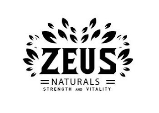 ZEUS NATURALS STRENGTH AND VITALITY logo