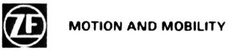 ZF MOTION AND MOBILITY logo