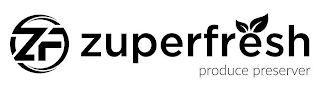 ZF ZUPERFRESH PRODUCE PRESERVER logo