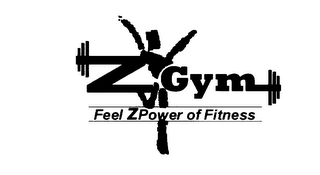ZGYM FEEL ZPOWER OF FITNESS logo