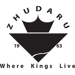 ZHUDARU 1963 WHERE KINGS LIVE logo