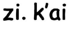 ZI. K'AI logo