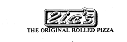 ZIA'S THE ORIGINAL ROLLED PIZZA logo