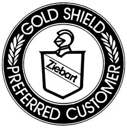 ZIEBART GOLD SHIELD PREFERRED CUSTOMER logo