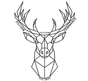 ZILLION ZILLCOM COMMERCE EST. 2020 logo