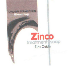 ZINCO TREATMENT SOAP ZINC OXIDE ORIGINAL FORMULATION BLEACHING logo