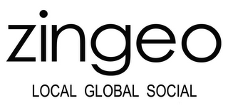 ZINGEO LOCAL GLOBAL SOCIAL logo