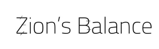 ZION'S BALANCE logo