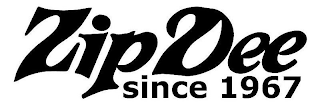 ZIP DEE SINCE 1967 logo