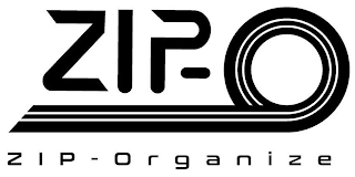 ZIP-O ZIP-ORGANIZE logo