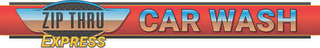 ZIP THRU EXPRESS CAR WASH logo