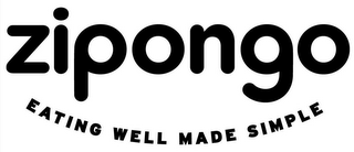 ZIPONGO EATING WELL MADE SIMPLE logo