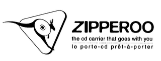 ZIPPEROO THE CD CARRIER THAT GOES WITH YOU LE PORTE-CD PRET-A-PORTER logo