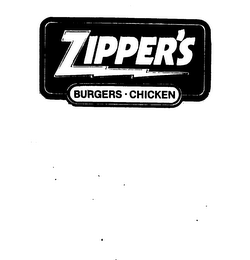 ZIPPER'S BURGERS CHICKEN logo