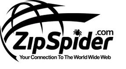 ZIPSPIDER.COM YOUR CONNECTION TO THE WORLD WIDE WEB logo