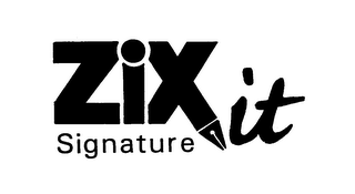 ZIXIT SIGNATURE logo