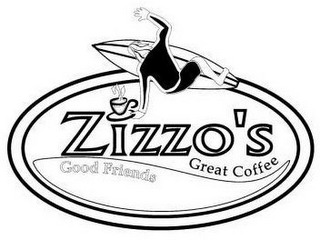 ZIZZO'S GOOD FRIENDS GREAT COFFEE logo