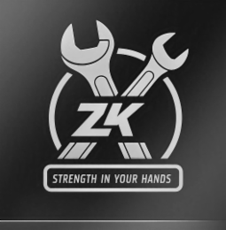 ZK STRENGTH IN YOUR HANDS logo
