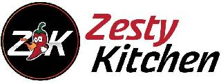 ZK ZESTY KITCHEN logo