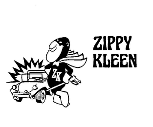 ZK ZIPPY KLEEN logo