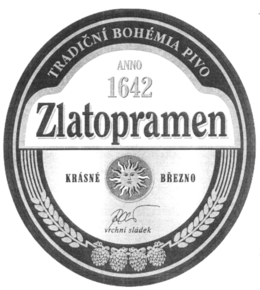 ZLATOPRAMEN ANNO 1642 TRADICNÍ BOHÉMIA PIVO KRÁSNÉ BREZNO VICHNI SLÁDEK logo