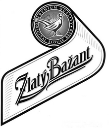 ZLATY BAZANT ORIGINAL SLOVAK BEER PREMIUM QUALITY logo