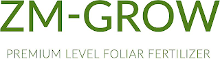 ZM-GROW PREMIUM LEVEL FOLIAR FERTILIZER logo