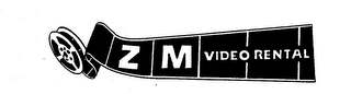 ZM VIDEO RENTAL logo
