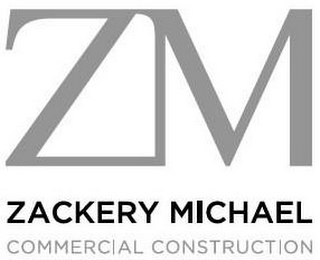 ZM ZACKERY MICHAEL COMMERCIAL CONSTRUCTION logo