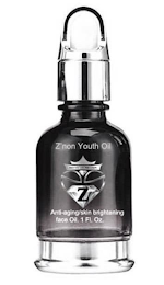 Z'NON YOUTH OIL ANTI-AGING/SKIN BRIGHTENING FACE OIL. 1 FL. OZ. logo
