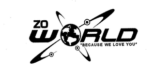 ZO WORLD "BECAUSE WE LOVE YOU" logo