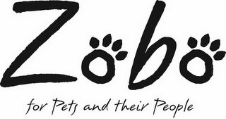 ZOBO FOR PETS AND THEIR PEOPLE logo