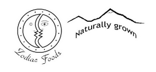 ZODIAC FOODS NATURALLY GROWN logo